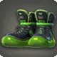 Neonpuffer-Schuhe
